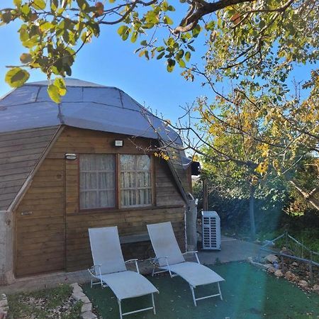 בקתת עץ בחורש במנות - דום גיאודזי - Wooden Cabin In Manot Exterior foto